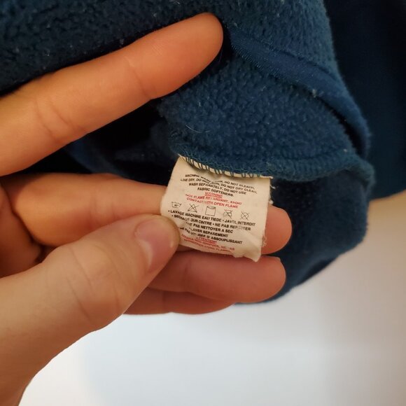 Vintage 90s Patagonia Synchilla Snap Fleece Jacket Teal Size XL - Picture 5 of 7